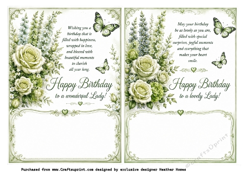 2x a5 inserts floral 1