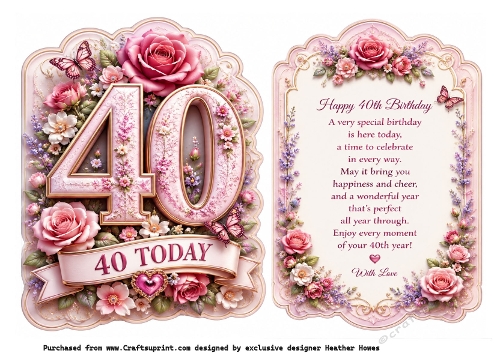 40th birthday floral