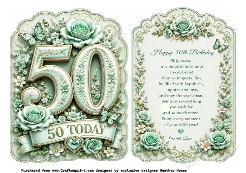 50th birthday floral