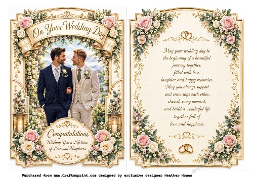 shaped all male wedding