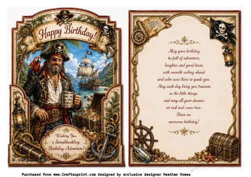 shaped pirate birthday