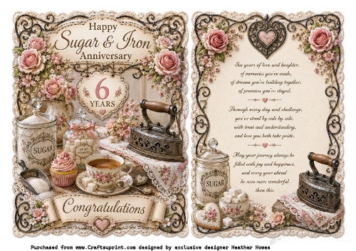 6 years sugar and iron anniversary