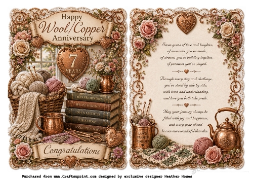 7 years wool and copper anniversary