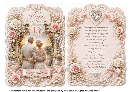 13th anniversary lace