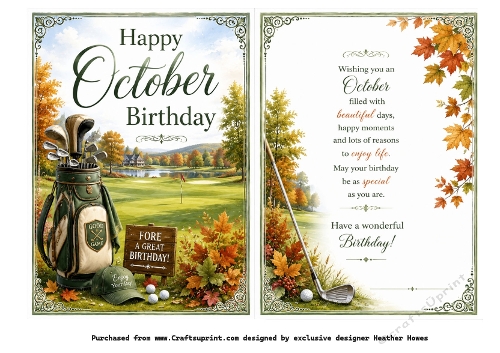 october birthday golf