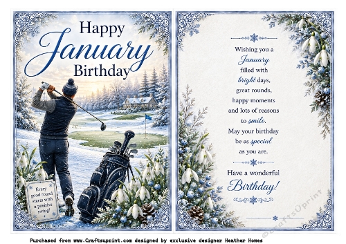 january birthday  golf