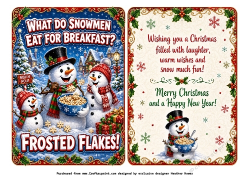 what do snowmen eat for break fast?