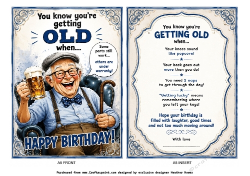 you know youre getting old male birthday