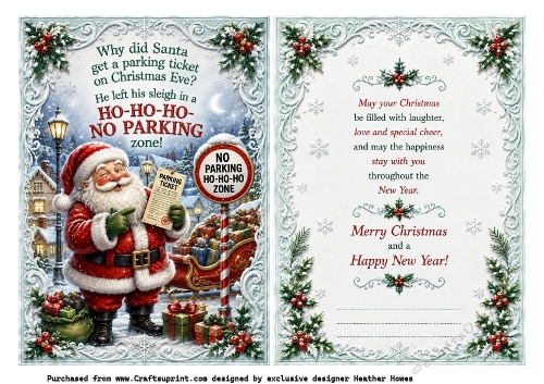 why did santa get a parking ticket