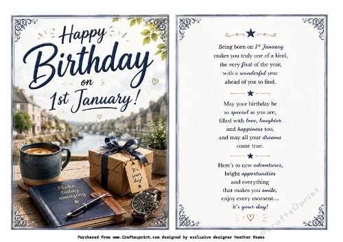 new year birthday male
