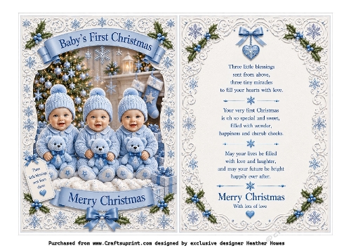 first christmas triplets boys