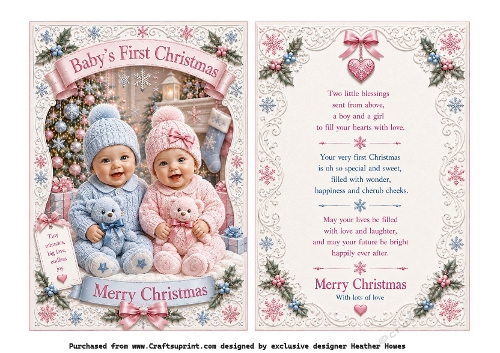 twin boy girl 1st christmas