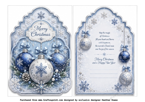 shaped christmas baubles