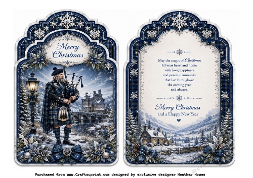 shaped christmas piper