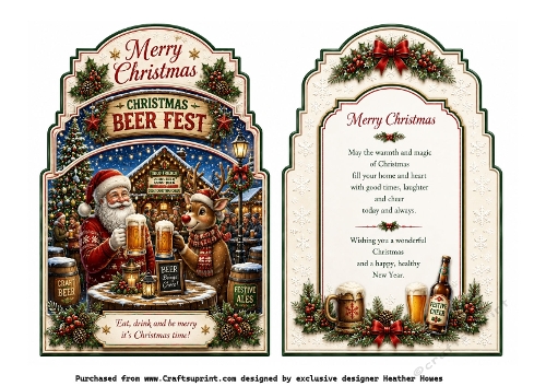 shaped christmas beer fest