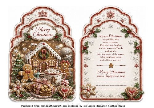 shaped christmas gingerbread