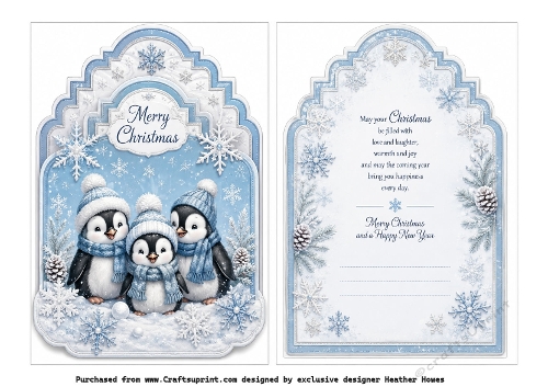shaped christmas pingu