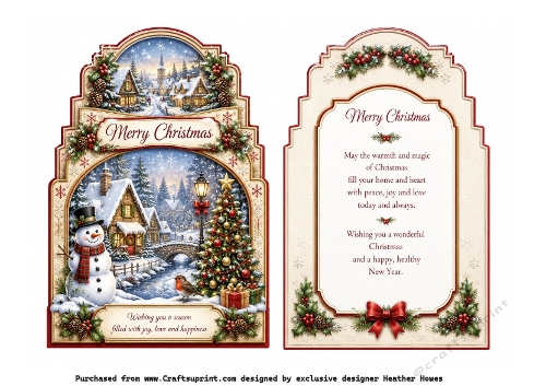shaped christmas snowman