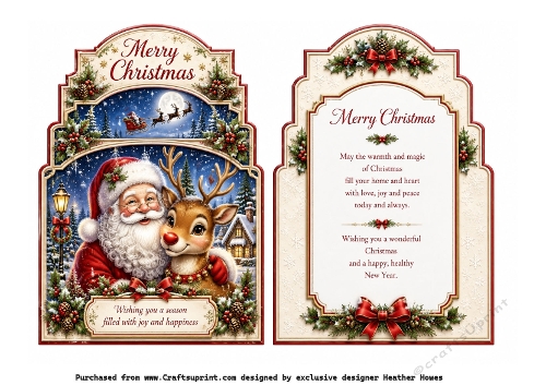 shaped christmas santa