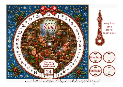 advent clocks santas workshop