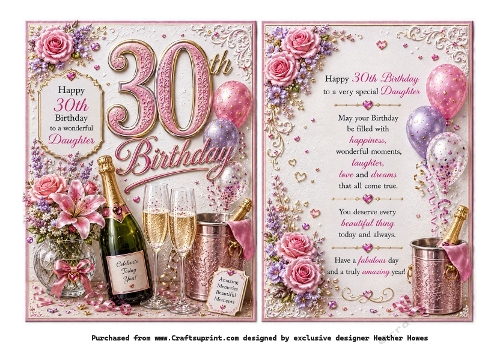 30th birthday daughter /insert