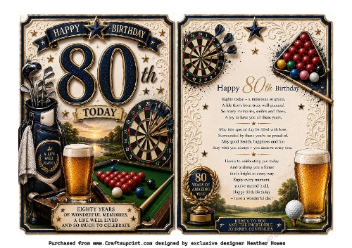 80th birthday male