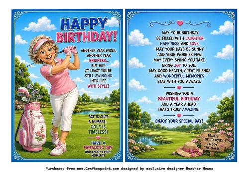 golf birthday female