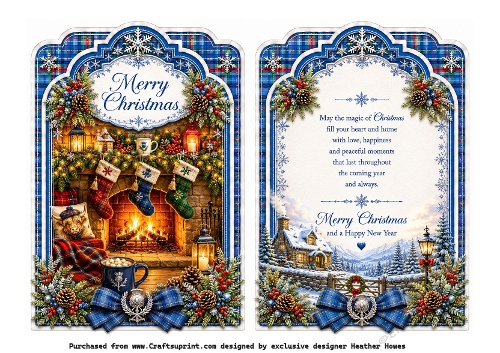 shaped cosy tartan christmas