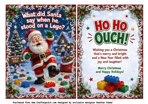 what did santa say when he stood on lego