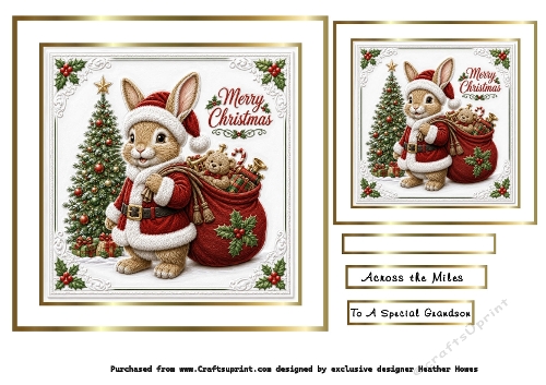 christmas friends rabbit