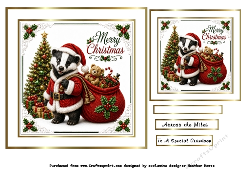 christmas friends badger