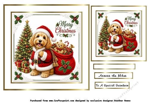 christmas friends cockapoo