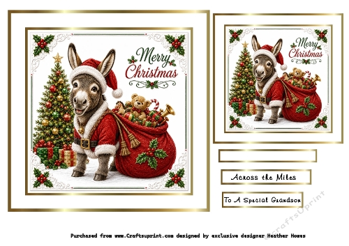 christmas friends donkey