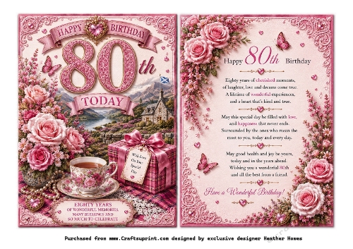 80th birthday tea and roses 