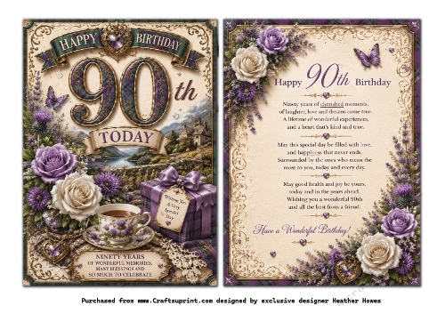90th birthday tea and roses  scottish feel