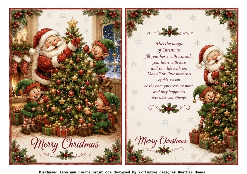 santa christmas tree