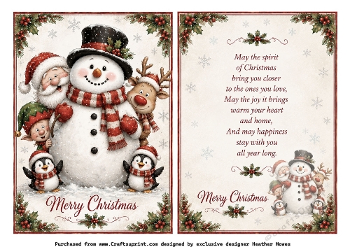 santa christmas snowman