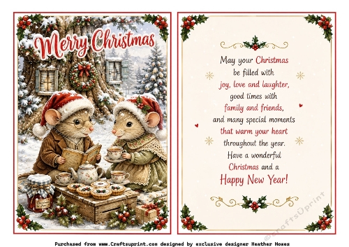 christmas mice merry christmas