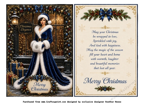 blue christmas elegance