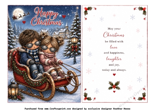 cool sleigh couple