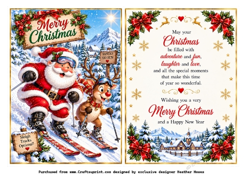 santa ski slope