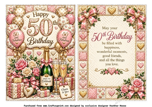 50th birthday female champagne