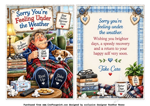 sorry youre feeling under the weather male