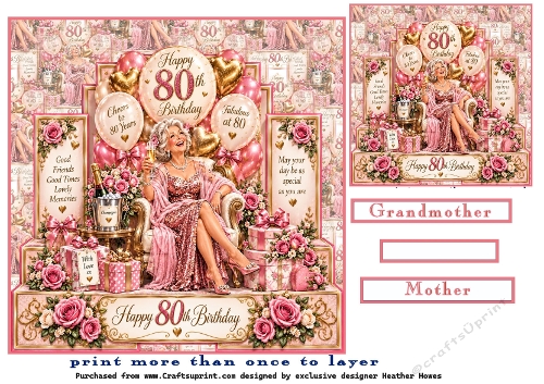 step it up 80th birthday female