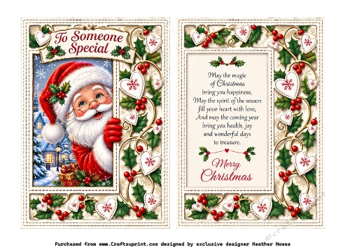 special someone peeping santa