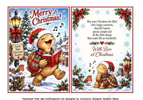 merry christmas tortoise