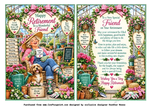 happy retirement female friend