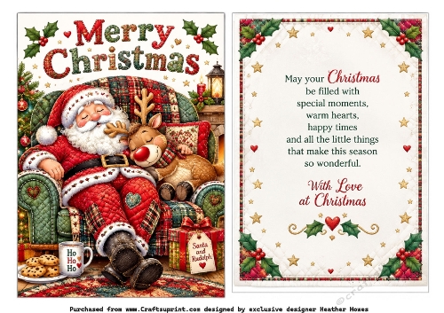 santa quilted