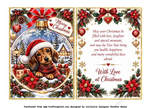 doggy bauble dachshund