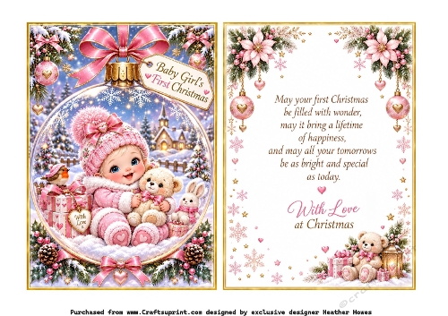 baby girl bauble